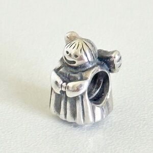 Pandora Sterling Silver Retired Guardian Angel Of Hope Wings Bead Charm
